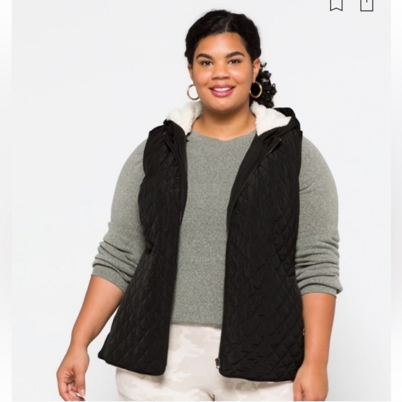 41 Hawthorn Quilted Sherpa Lined Vest Size Large - Picture 2 of 13